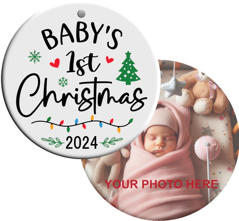Ornament - Baby's 1st Christmas With Photo
