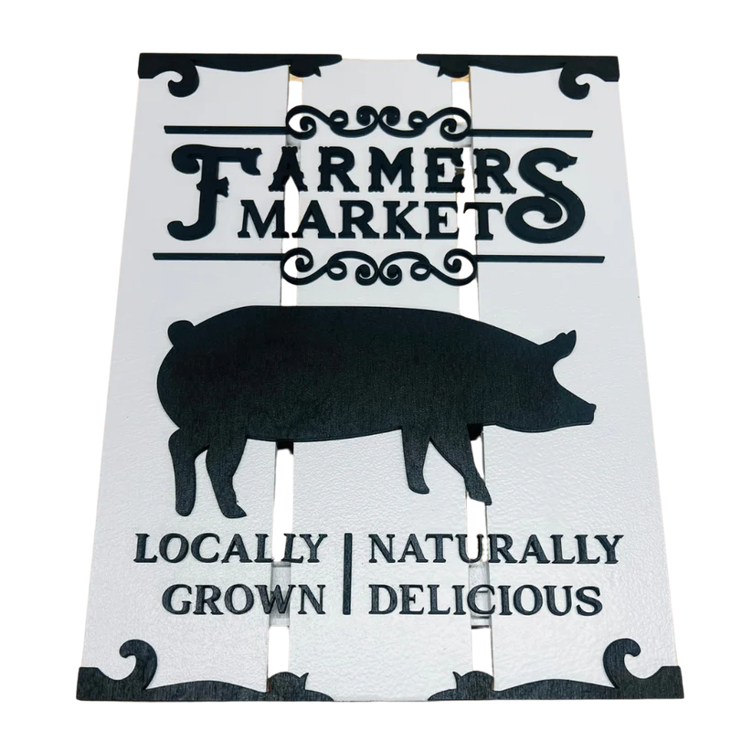 Rustic Elegance for Your Home: Handcrafted Layered Farmers Market Art