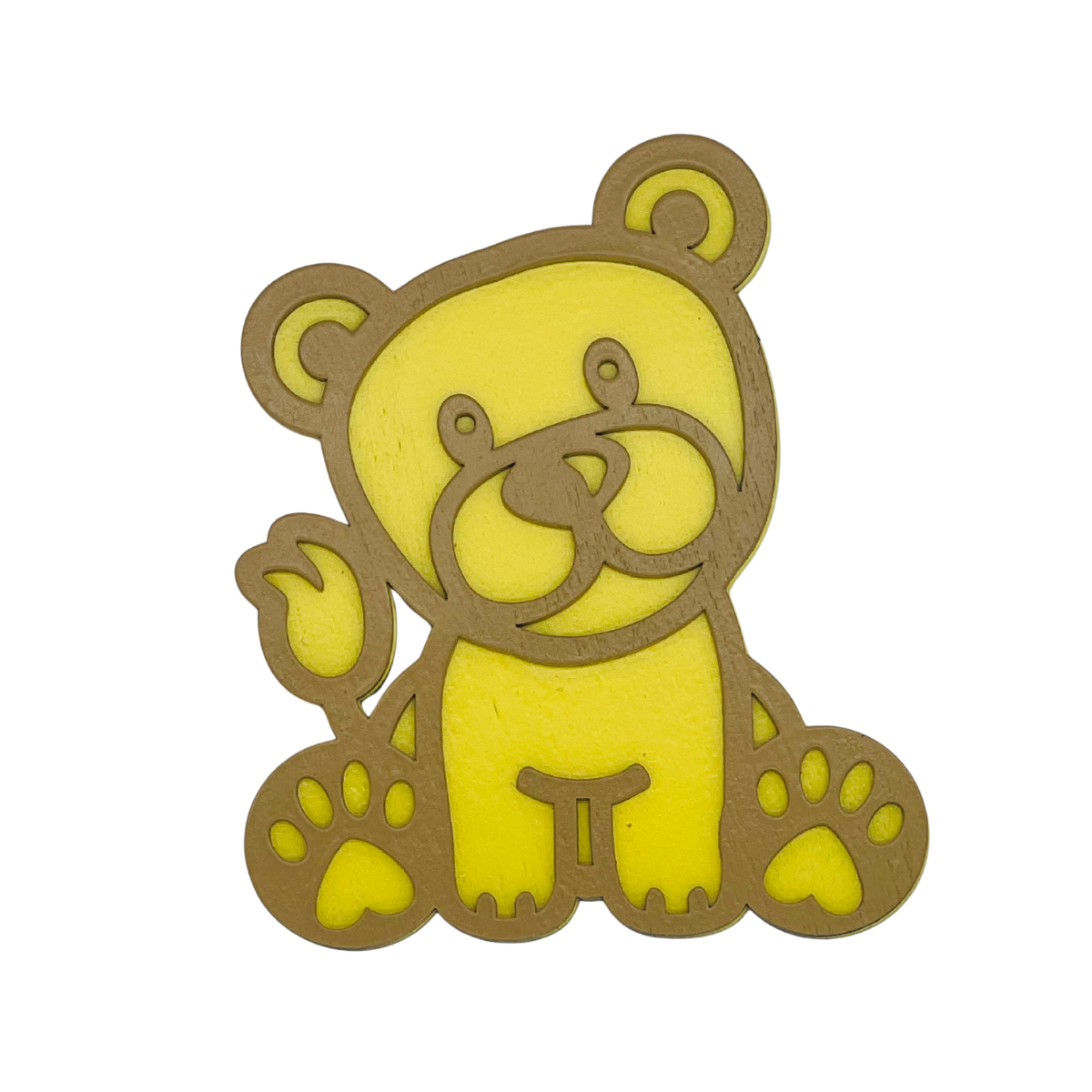 The Sweetest Gift: Handcrafted Layered Teddy Bear Art